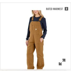 Women’s brown carhartt overalls